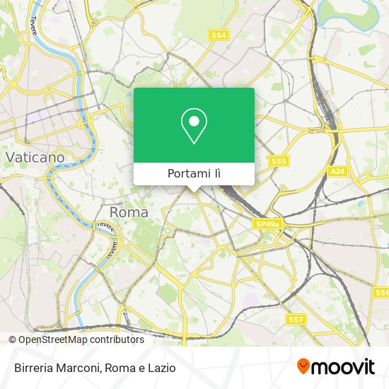 Mappa Birreria Marconi