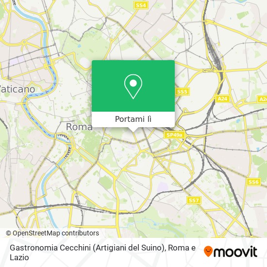 Mappa Gastronomia Cecchini (Artigiani del Suino)