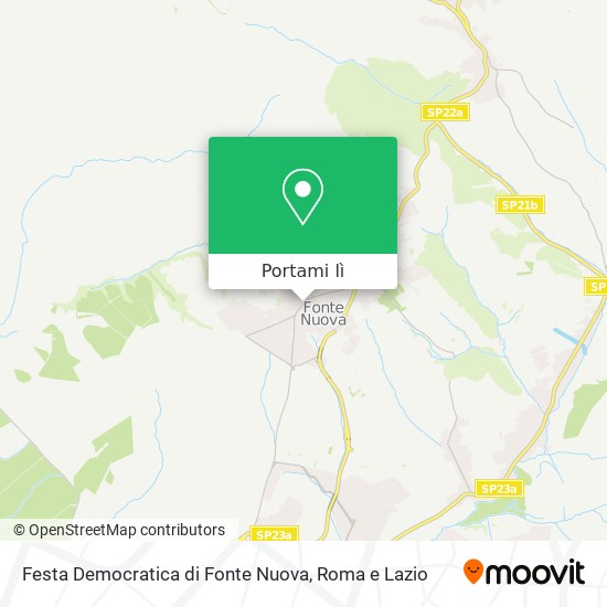 Mappa Festa Democratica di Fonte Nuova