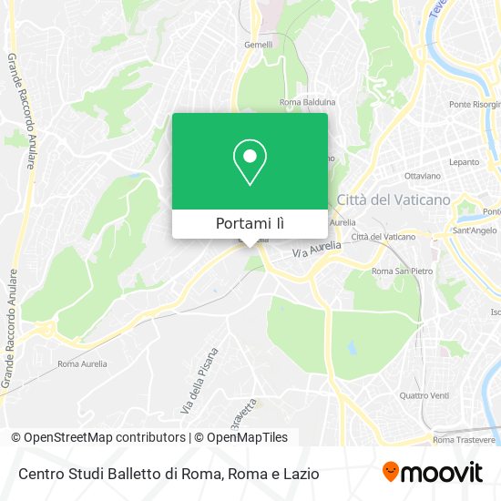 Mappa Centro Studi Balletto di Roma