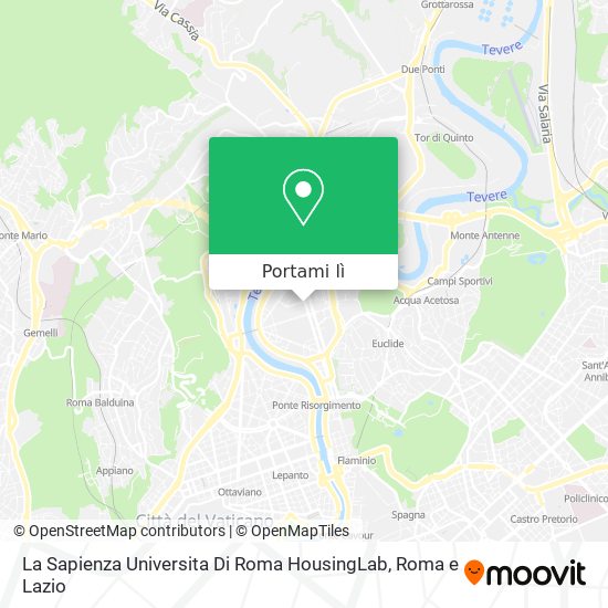 Mappa La Sapienza Universita Di Roma HousingLab