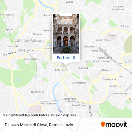 Mappa Palazzo Mattei di Giove