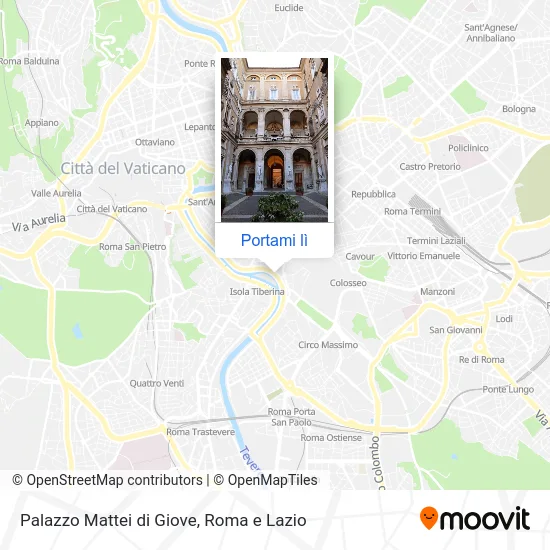 Mappa Palazzo Mattei di Giove