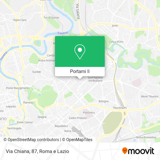 Mappa Via Chiana, 87