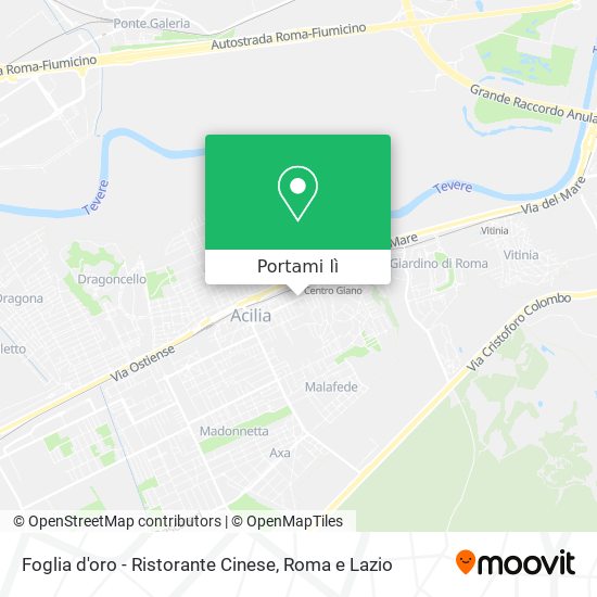 Mappa Foglia d'oro - Ristorante Cinese