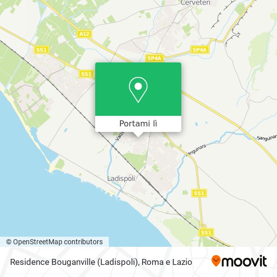 Mappa Residence Bouganville (Ladispoli)