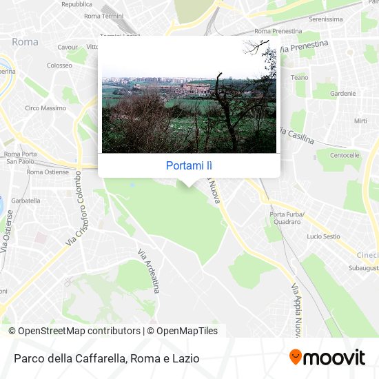 Mappa Parco della Caffarella