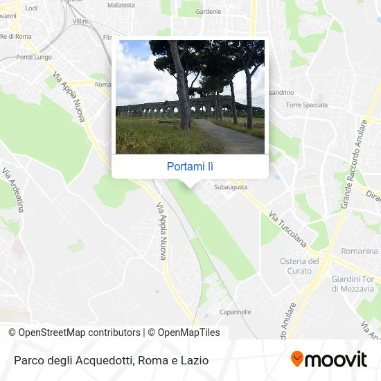 Mappa Parco degli Acquedotti