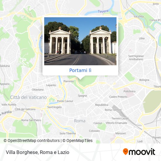 Mappa Villa Borghese