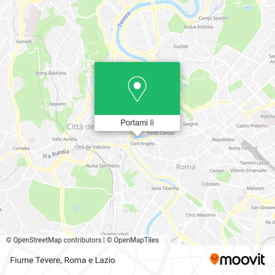 Mappa Fiume Tevere