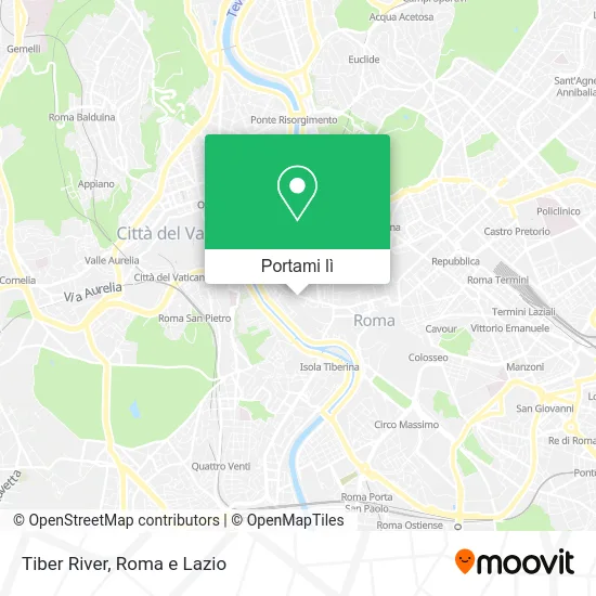 Mappa Tiber River