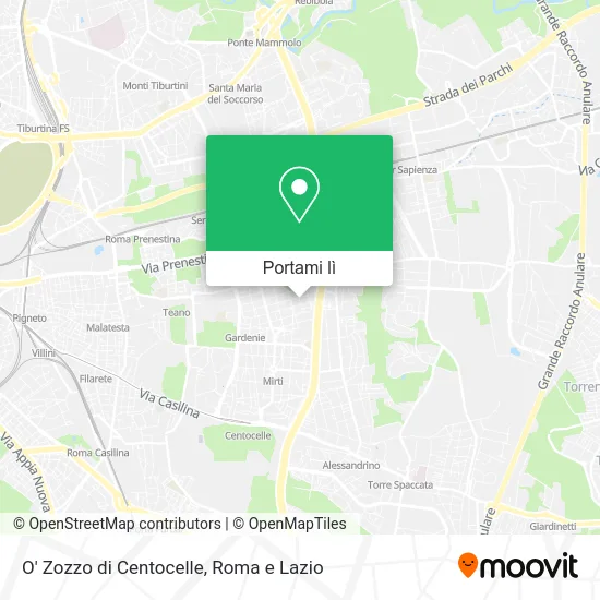 Mappa O' Zozzo di Centocelle