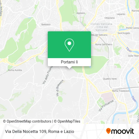 Mappa Via Della Nocetta 109