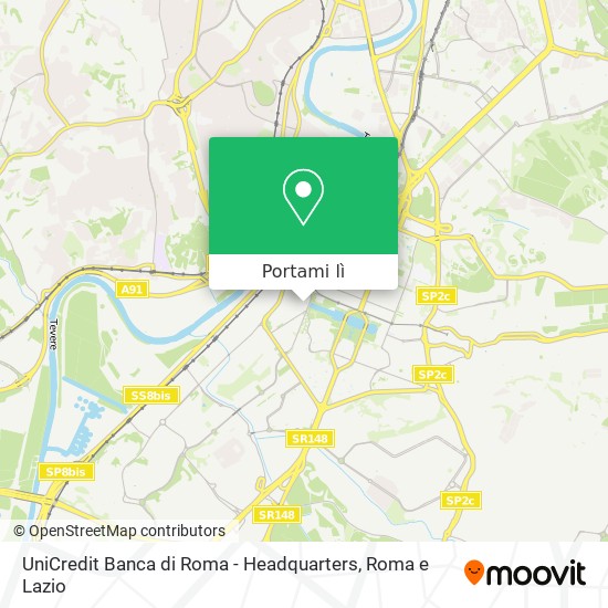 Mappa UniCredit Banca di Roma - Headquarters