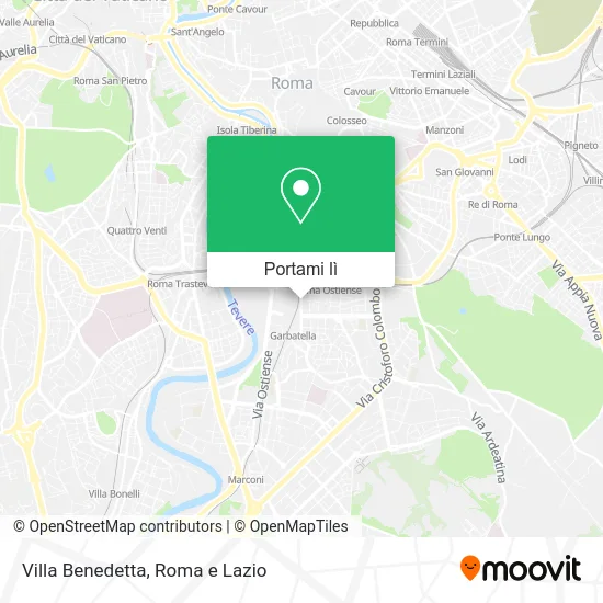 Mappa Villa Benedetta