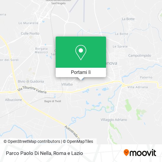 Mappa Parco Paolo Di Nella