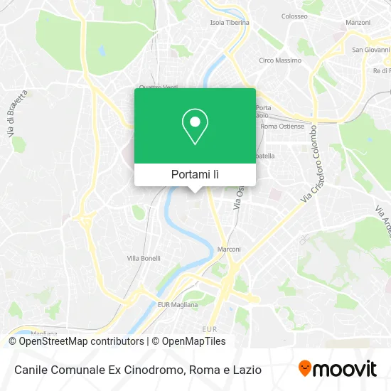 Mappa Canile Comunale Ex Cinodromo