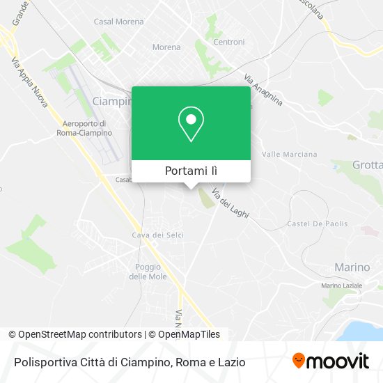 Mappa Polisportiva Città di Ciampino