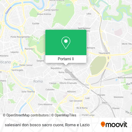 Mappa salesiani don bosco sacro cuore