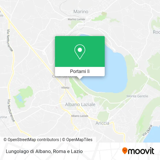 Mappa Lungolago di Albano