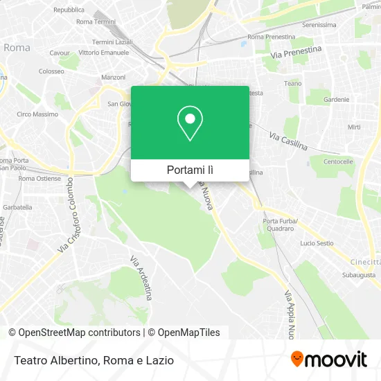 Mappa Teatro Albertino