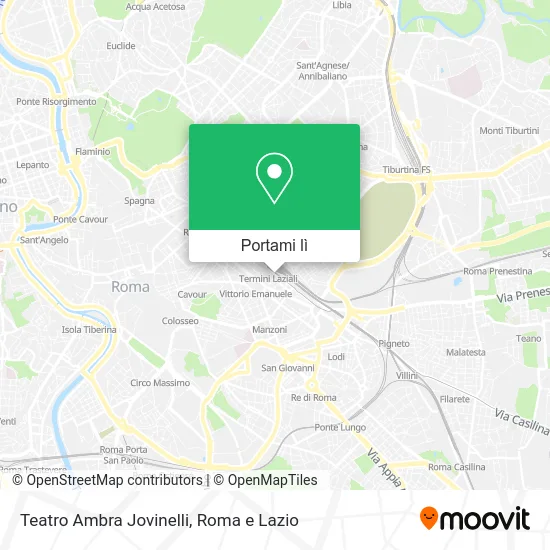 Mappa Teatro Ambra Jovinelli