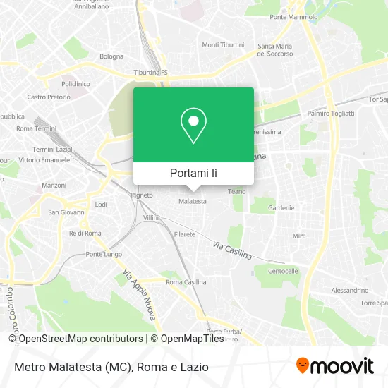 Mappa Metro Malatesta (MC)