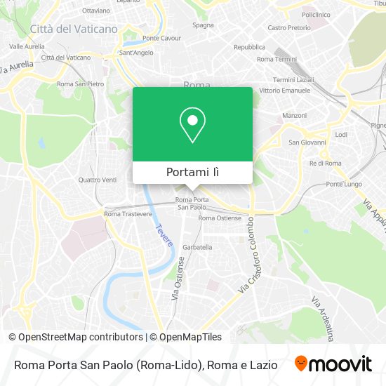 Mappa Roma Porta San Paolo (Roma-Lido)