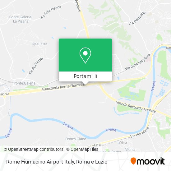 Mappa Rome Fiumucino Airport Italy