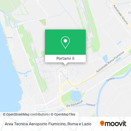 Mappa Area Tecnica Aeroporto Fiumicino