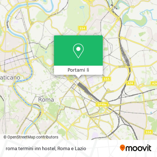 Mappa roma termini inn hostel