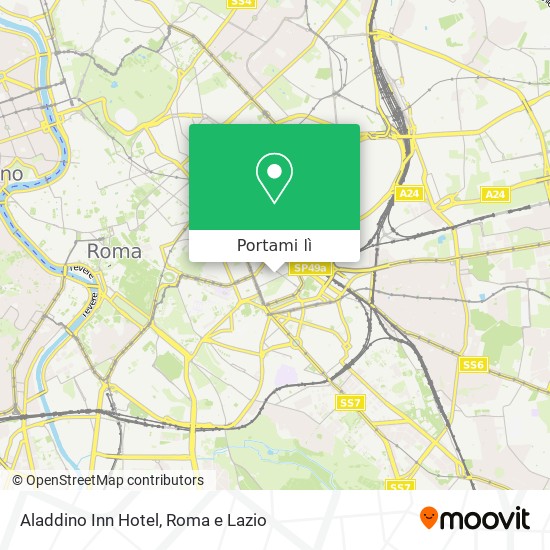 Mappa Aladdino Inn Hotel