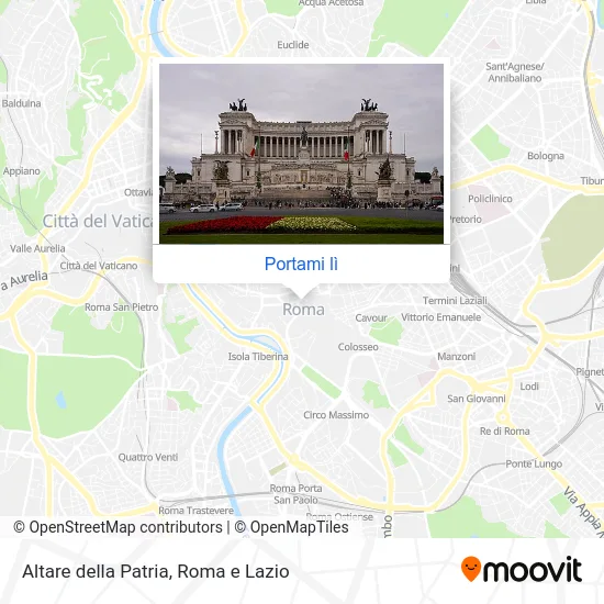 Mappa Altare della Patria