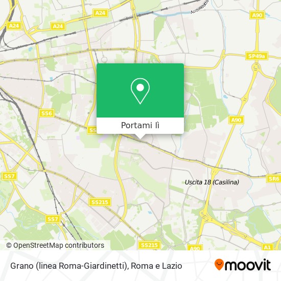 Mappa Grano (linea Roma-Giardinetti)