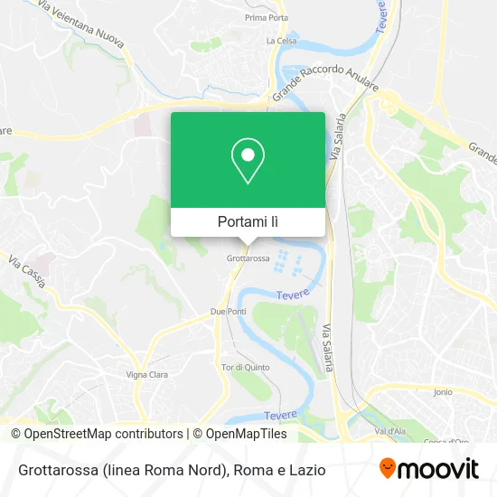 Mappa Grottarossa (linea Roma Nord)