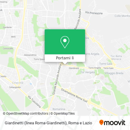 Mappa Giardinetti (linea Roma-Giardinetti)
