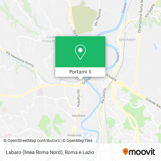 Mappa Labaro (linea Roma Nord)