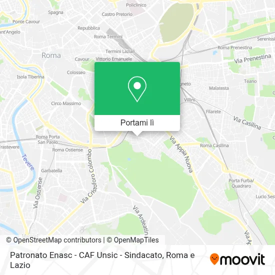 Mappa Patronato Enasc - CAF Unsic - Sindacato