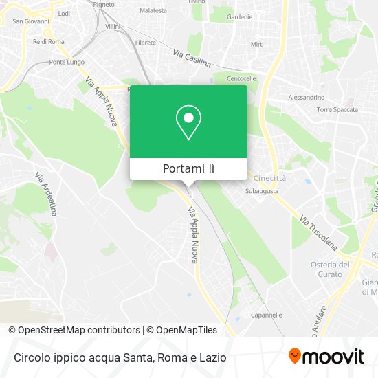 Mappa Circolo ippico acqua Santa