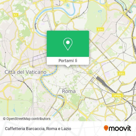 Mappa Caffetteria Barcaccia
