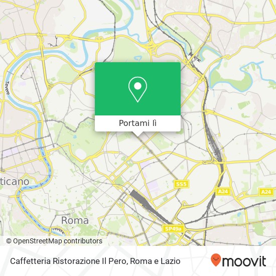 Mappa Caffetteria Ristorazione Il Pero