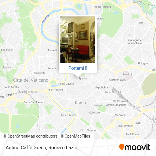 Mappa Antico Caffè Greco