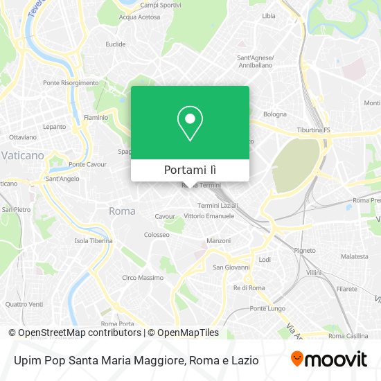 Mappa Upim Pop Santa Maria Maggiore