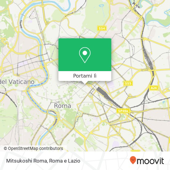 Mappa Mitsukoshi Roma