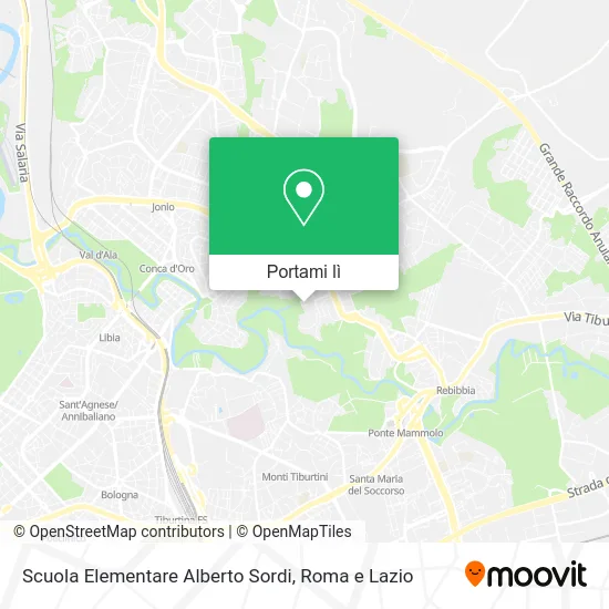 Mappa Scuola Elementare Alberto Sordi