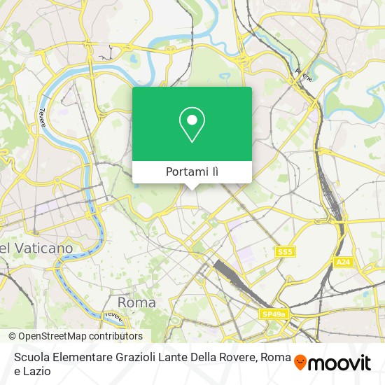 Mappa Scuola Elementare Grazioli Lante Della Rovere