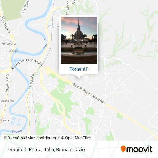 Mappa Tempio Di Roma, Italia