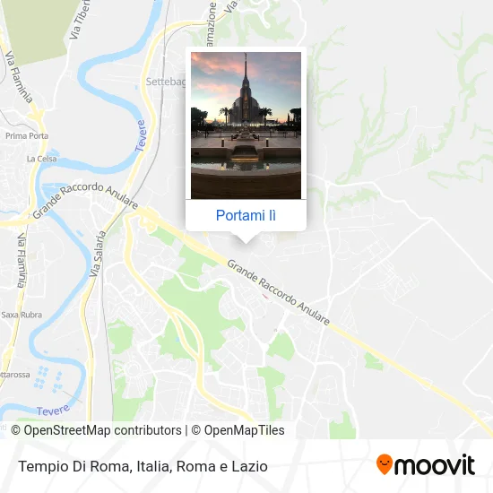 Mappa Tempio Di Roma, Italia