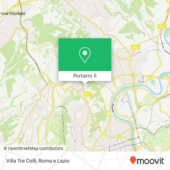 Mappa Villa Tre Colli