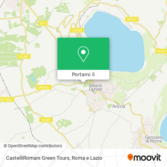 Mappa CastelliRomani Green Tours